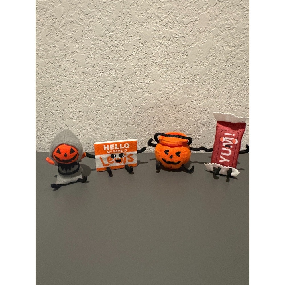 Set of 2 Used Target Hyde & Eek! Halloween Felt Figurines